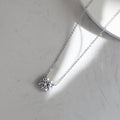 925 Silver Necklace/Moissanite DIAMOND with CERTIFICATE /VVS1 Dcolor - JANEIGHT